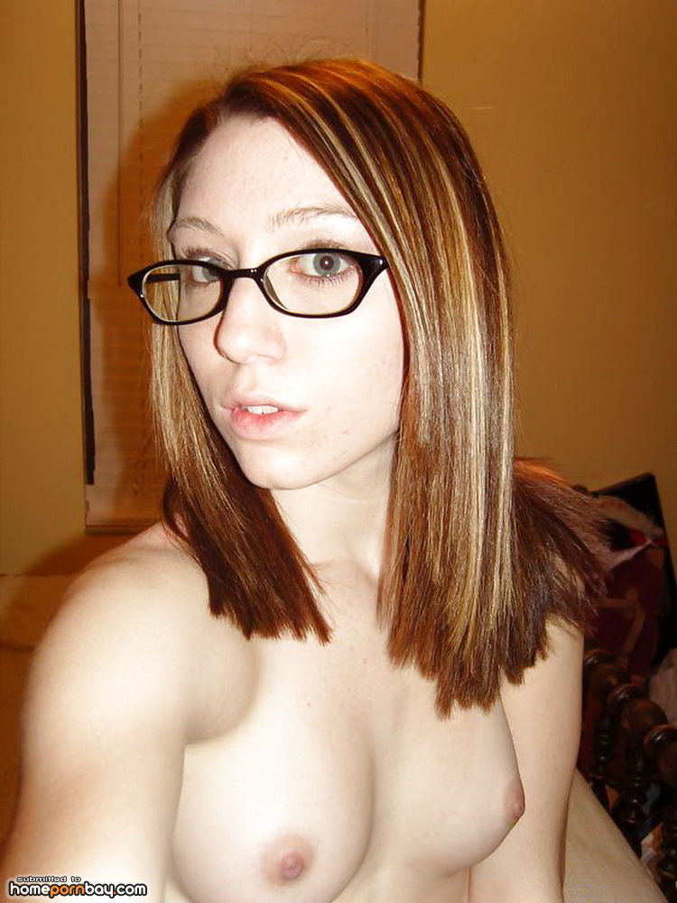 Skinny teen with glasses nude