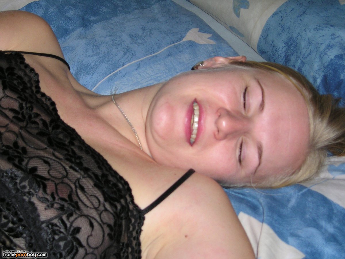 Blonde wife at vacation