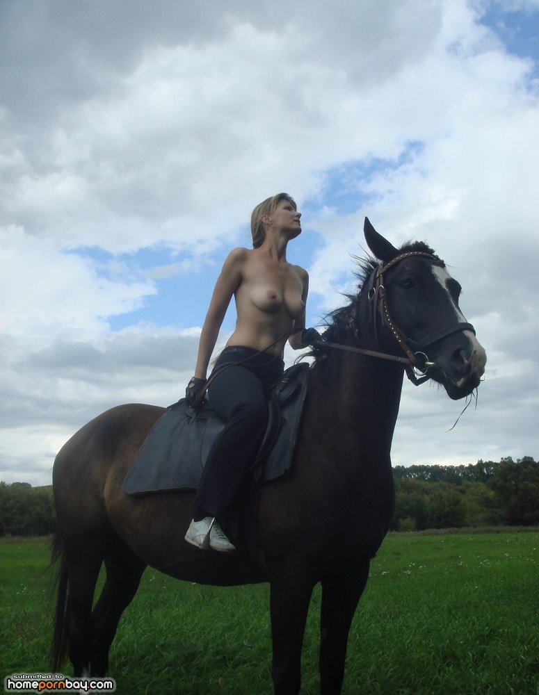 Porn horse riding