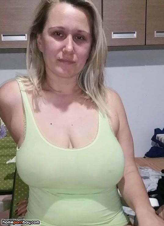 Chubby big tit amateur wife image