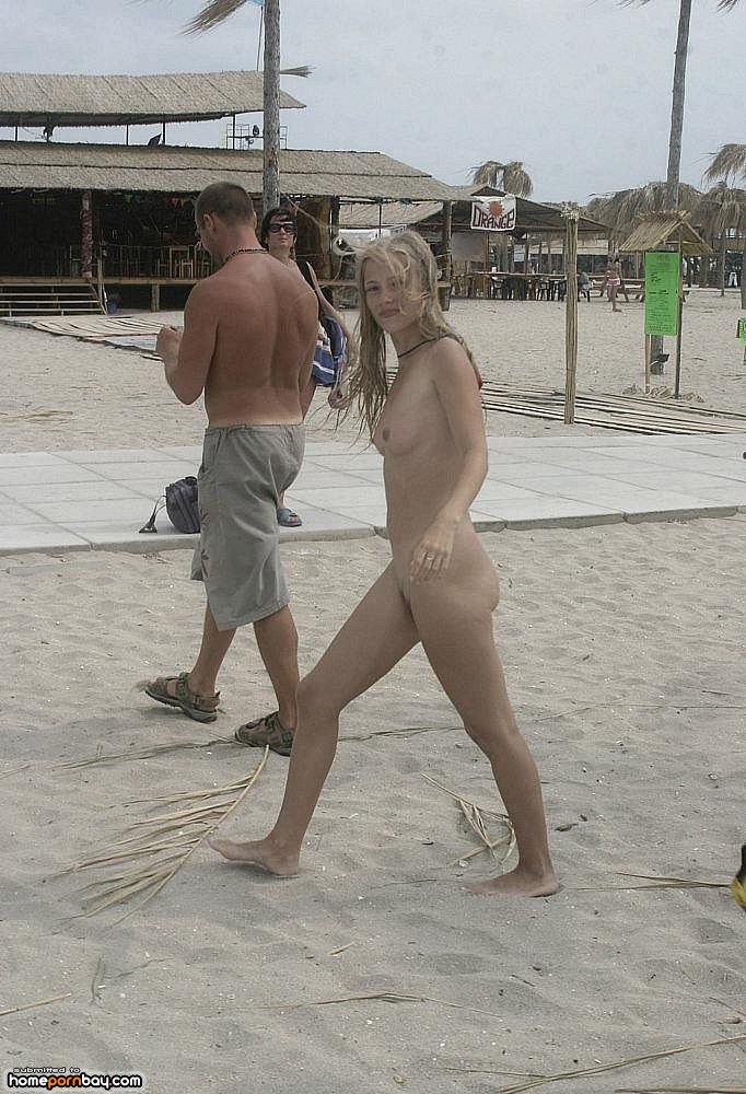 Young amateur GF naked at KaZantip